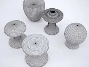 drawer knob set 3D Model