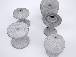 drawer knob set Model 3D