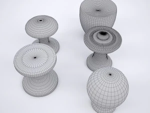 drawer knob set 3D Model
