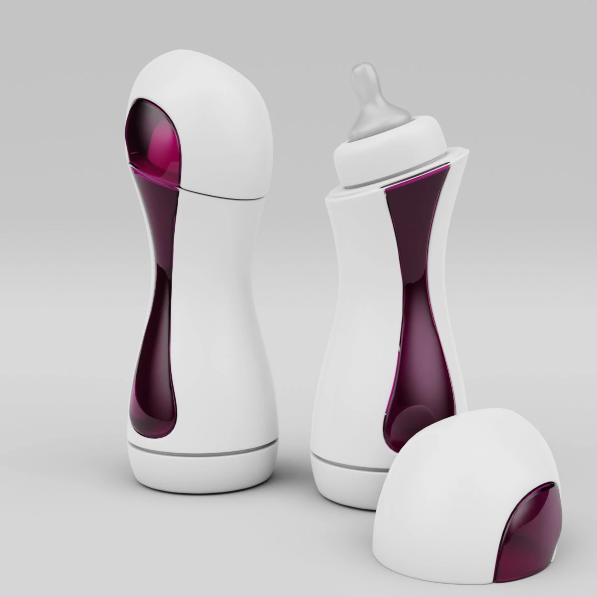 baby bottle 3D Model .c4d .max .obj .3ds .fbx .stl .blend