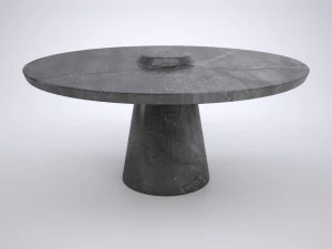 lathed marble table and coffee table 3D Model