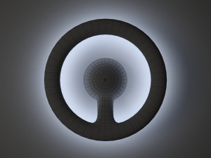 orotund wall light Modèle 3D