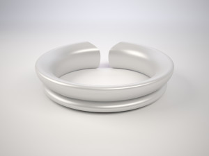 butterfly ring bracelet 3D Model