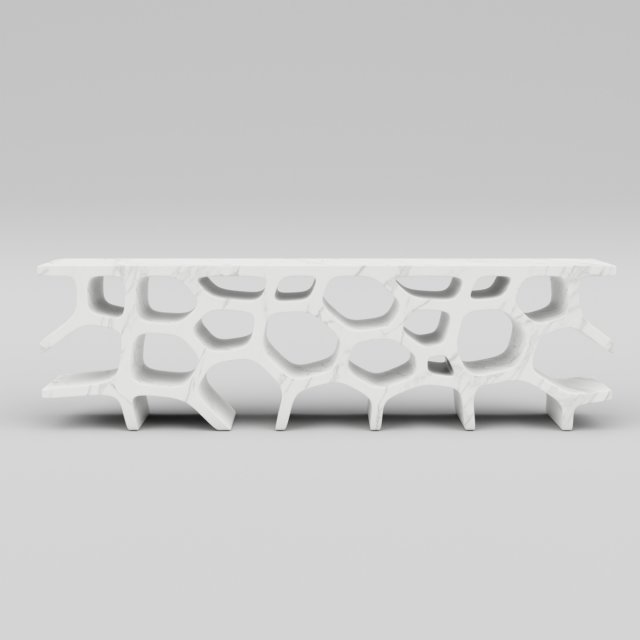 voronoi low shelf 3D Model .c4d .max .obj .3ds .fbx .stl .blend 