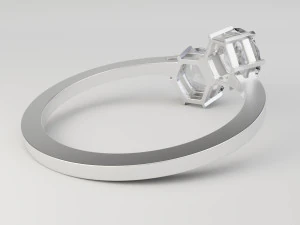 ikili altıgen y&uuml;z&uuml;k 3D Model