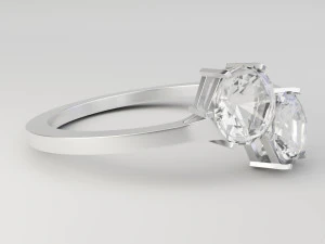 ikili altıgen y&uuml;z&uuml;k 3D Model