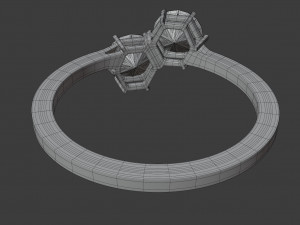duo hex ring 3Dモデル