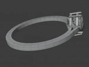 ikili altıgen y&uuml;z&uuml;k 3D Model