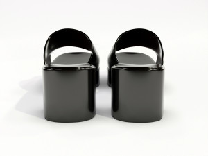 rubber slide sandal Modelo 3D