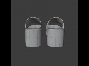 rubber slide sandal Modelo 3D