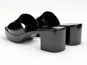 rubber slide sandal Modelo 3D