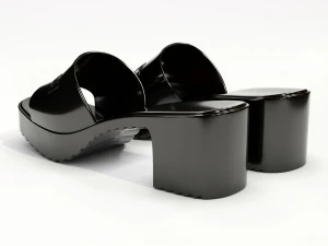 rubber slide sandal 3D Model