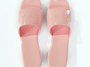 rubber slide sandal Modelo 3D