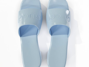 rubber slide sandal Modelo 3D