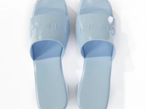 rubber slide sandal 3D Model