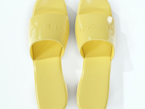 rubber slide sandal Modelo 3D