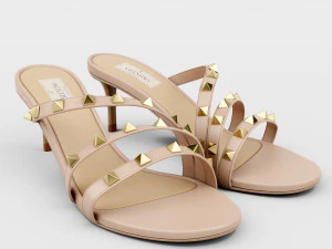 락스터드 슬라이드 샌들 3D 모델