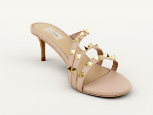 rockstud slide sandal 3D Model