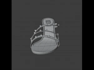rockstud slide sandal 3D Model
