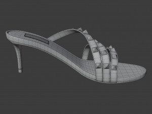 rockstud slide sandal 3D Model