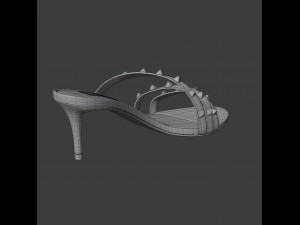 rockstud slide sandal 3D Model