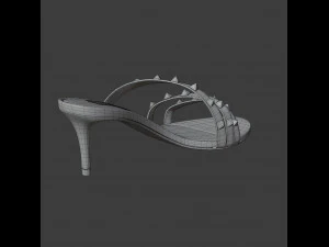 rockstud slide sandal 3D Model