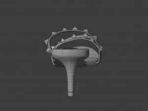 rockstud slide sandal 3D Model