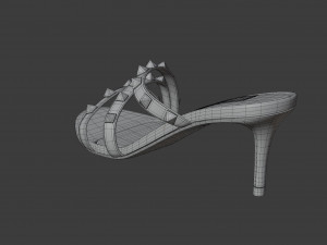 rockstud slide sandal 3D Model
