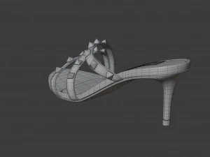 rockstud slide sandal 3D Model