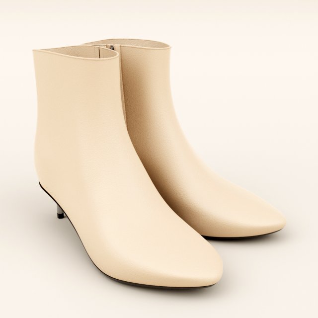 ankle boots 3D Модель .c4d .max .obj .3ds .fbx .stl .blend 