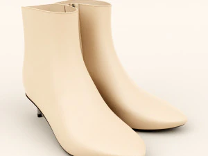 발목 부츠 3D 모델