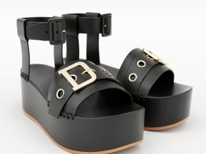 wedge sandal Model 3D