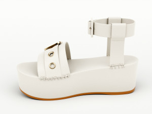 wedge sandal Model 3D