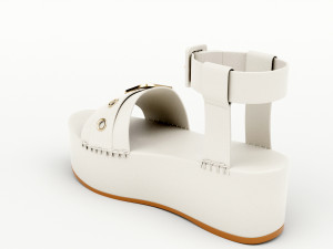 wedge sandal Model 3D