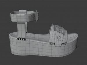 wedge sandal Model 3D