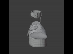 wedge sandal Model 3D