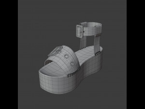 wedge sandal Model 3D