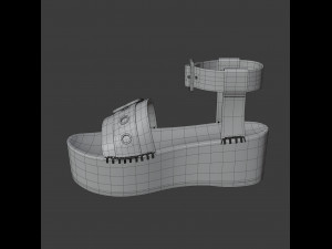 wedge sandal Model 3D
