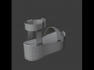 wedge sandal Model 3D