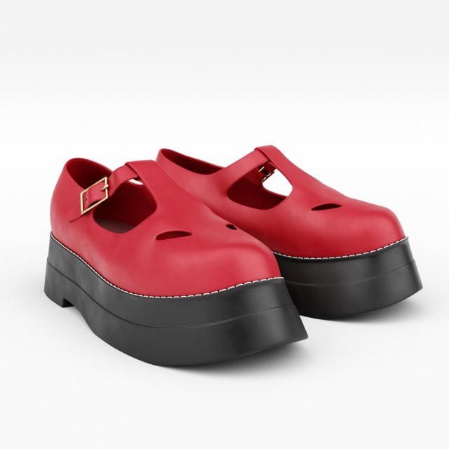 t bar shoes 3Dモデル .c4d .max .obj .3ds .fbx .stl .blend 