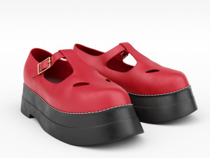 t bar shoes 3D Model