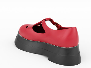 t bar shoes 3Dモデル