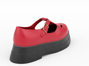 t bar shoes 3Dモデル