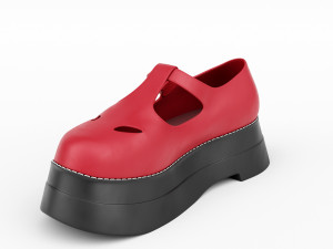 t bar shoes 3Dモデル