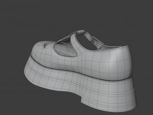 t bar shoes 3Dモデル