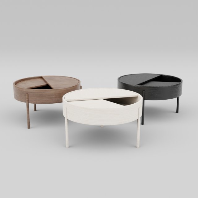 arc table - wide 3D Модель .c4d .max .obj .3ds .fbx .stl .blend 