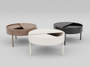 arc table - wide 3D Model