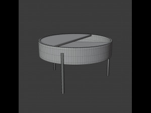 arc table - wide 3D Модель
