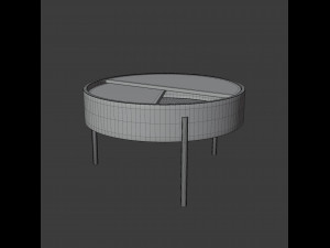 arc table - wide 3D Модель