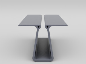 extruded table 2 3Dモデル